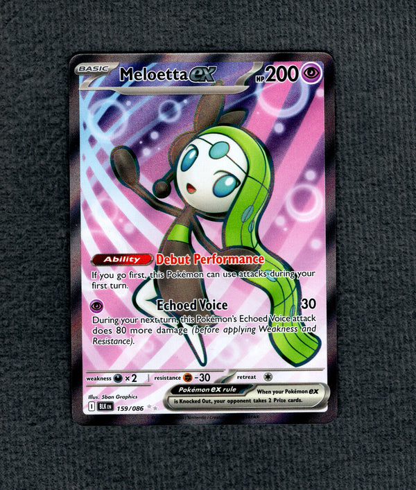 159 Meloetta ex Black Bolt Ultra Rare NM