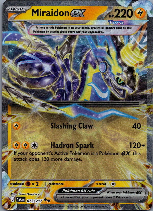 073 Miraidon ex Ascended Heroes Double Rare NM