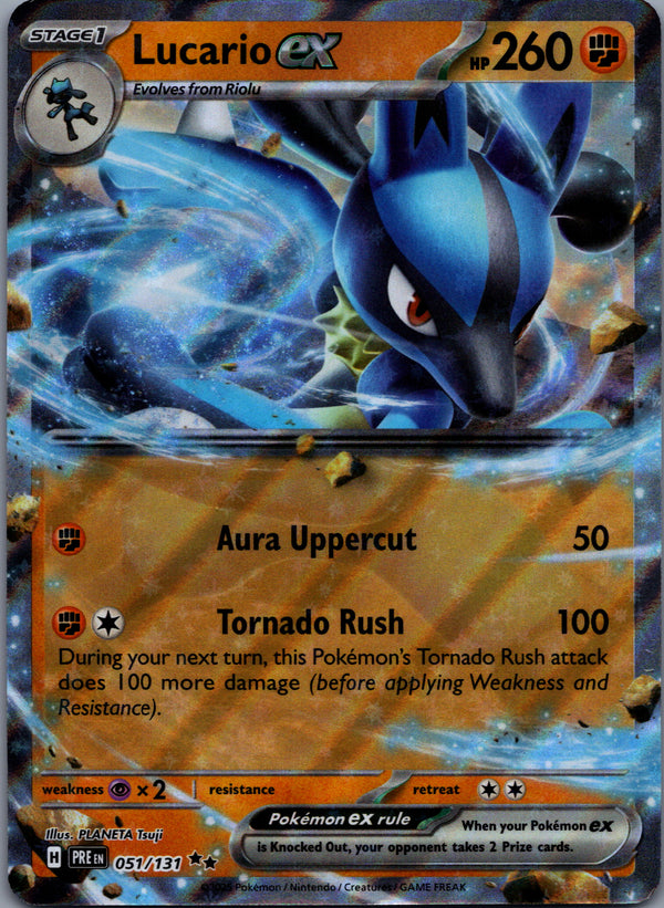 051 Lucario ex Prismatic Evolutions Double Rare NM