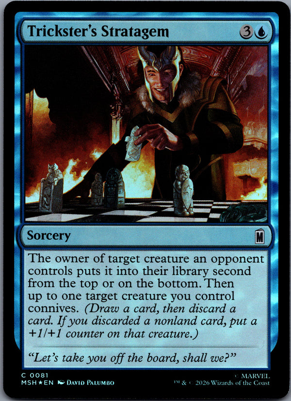 081 Trickster's Stratagem [Foil] Marvel Super Heroes Common Foil NM