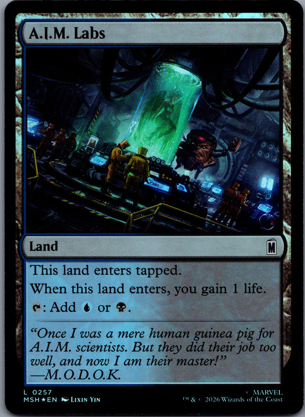 257 A.I.M. Labs [Foil] Marvel Super Heroes Common Foil NM
