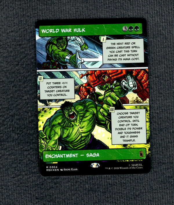 304 World War Hulk [Foil] Marvel Super Heroes Rare Foil NM