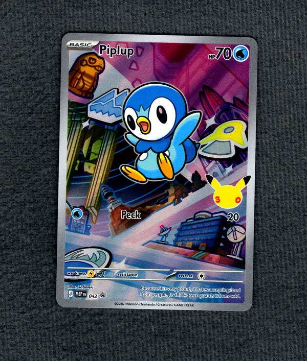 042 Piplup [30th Anniversary] ME Black Star Promos Promo NM