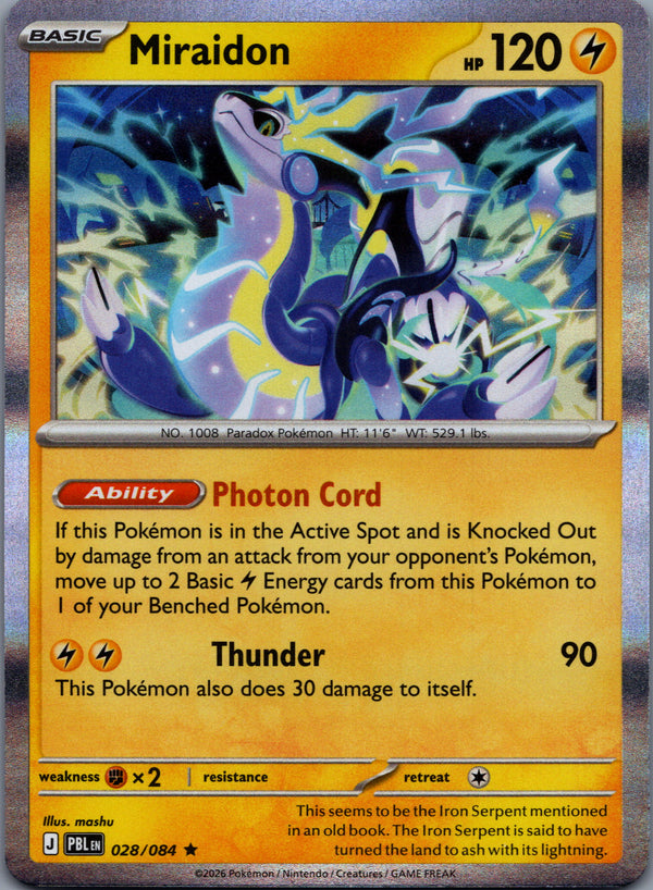 028 Miraidon Pitch Black Rare NM