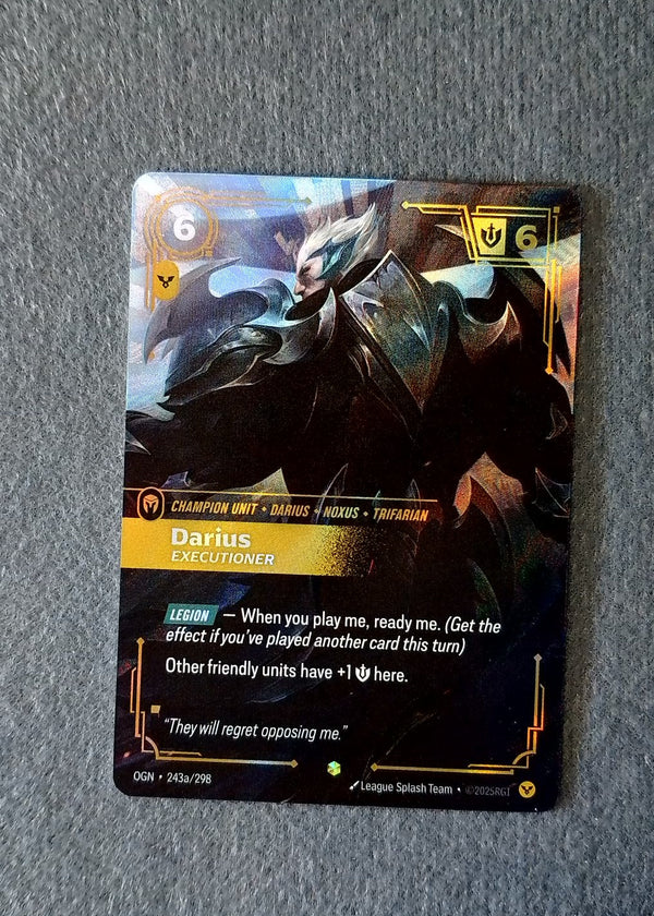 243a Darius - Executioner [Alternate Art] Origins Showcase NM
