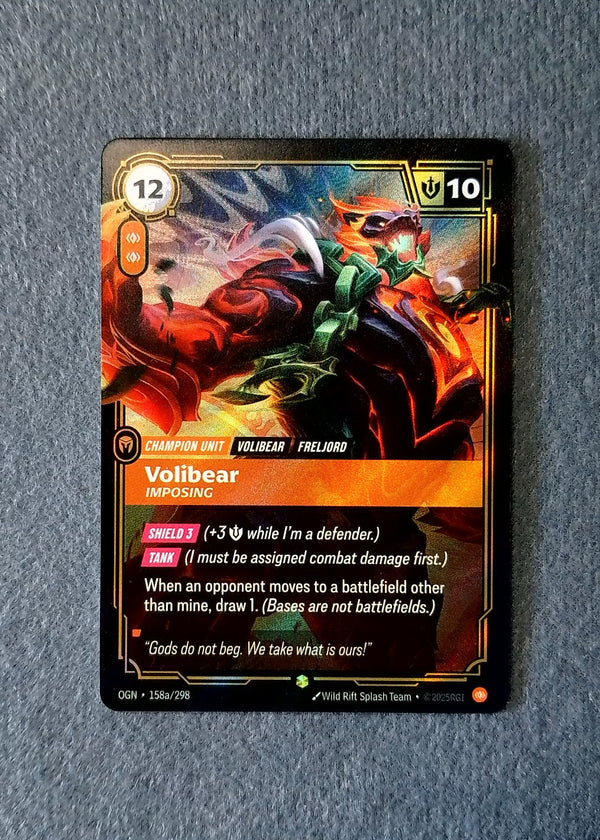 158a Volibear - Imposing [Alternate Art] Origins Showcase NM