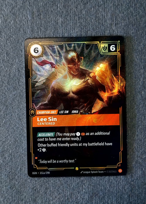 151a Lee Sin - Centered [Alternate Art] Origins Showcase NM