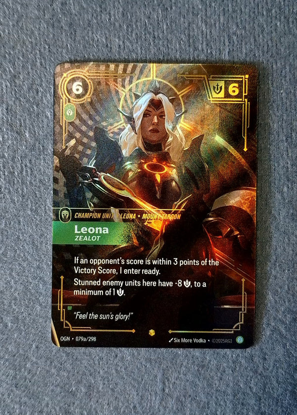 79a Leona - Zealot [Alternate Art] Origins Showcase NM