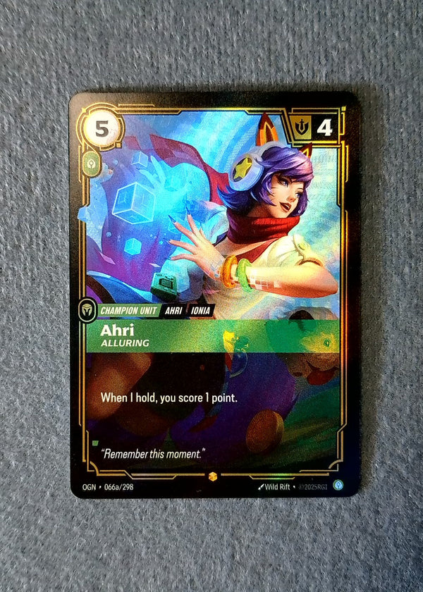 66a Ahri - Alluring [Alternate Art] Origins Showcase NM