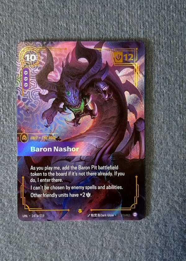 147a Baron Nashor [Alternate Art] Unleashed Showcase NM