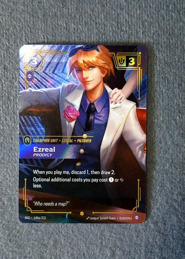 149a Ezreal - Prodigy [Alternate Art] Spiritforged Showcase NM