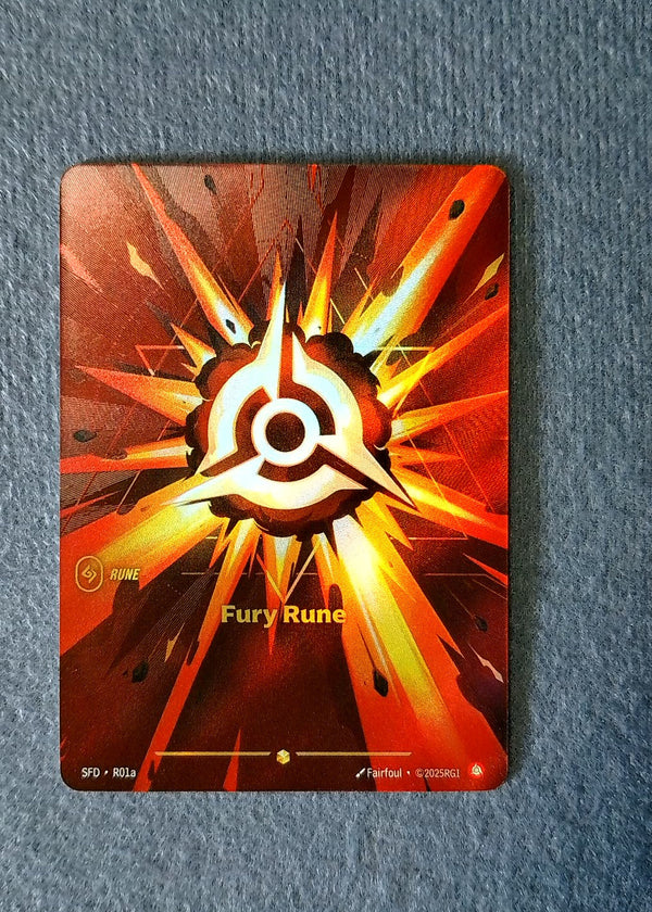 R01a Fury Rune [Alternate Art] Spiritforged Showcase NM