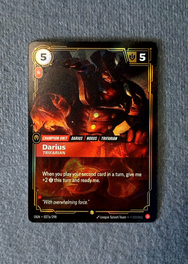27a Darius - Trifarian [Alternate Art] Origins Showcase NM
