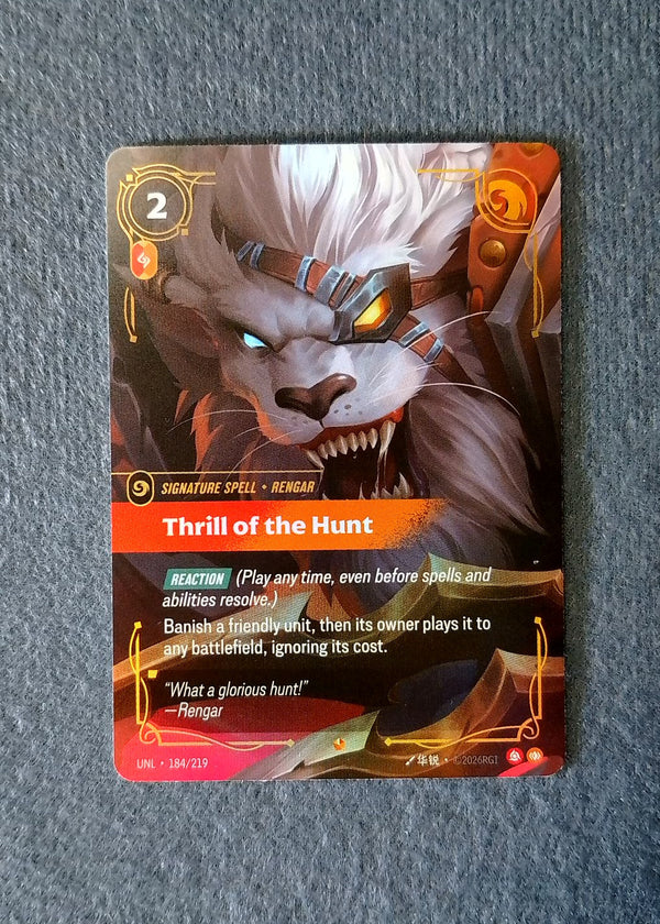 184 Thrill of the Hunt Unleashed Epic NM