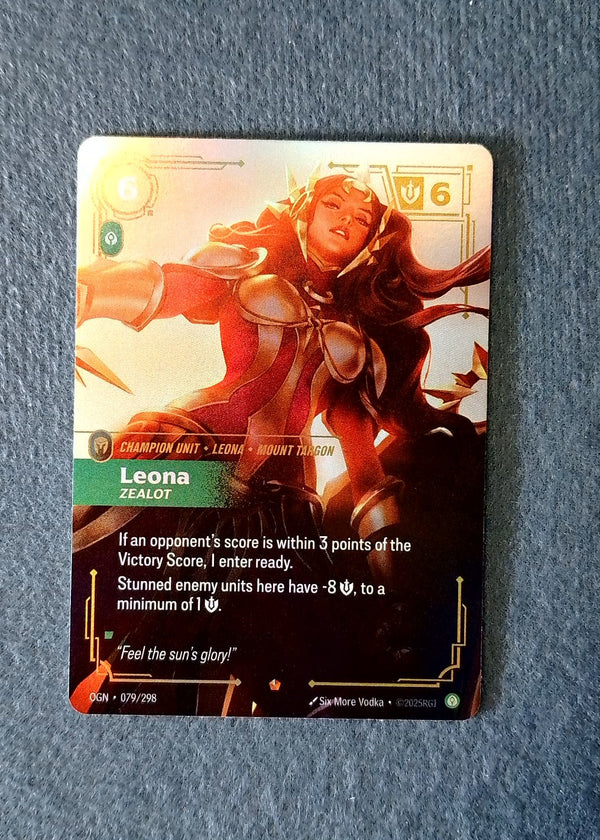079 Leona - Zealot Origins Epic NM