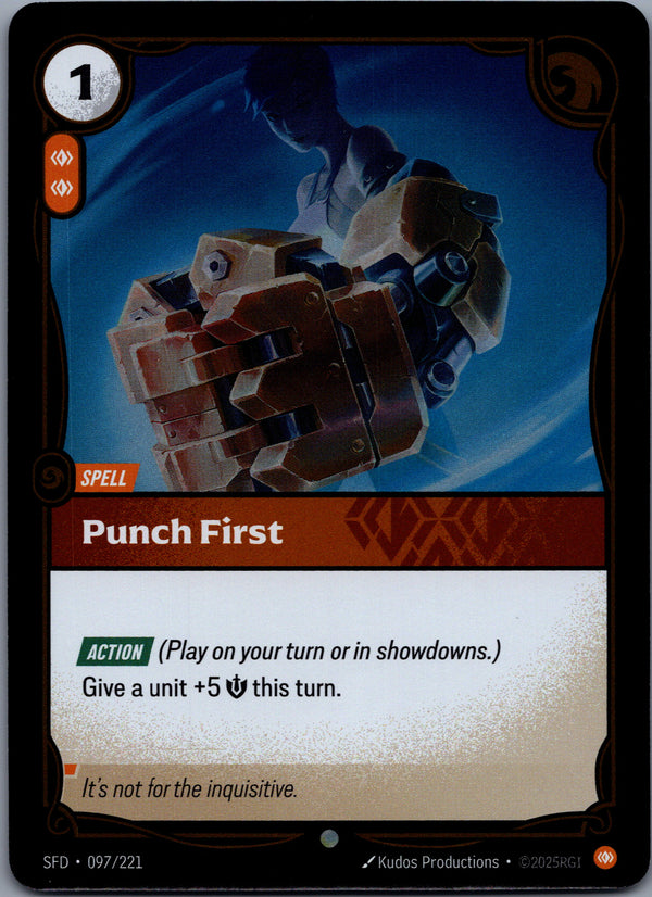 097 Punch First [Foil] Spiritforged Common NM