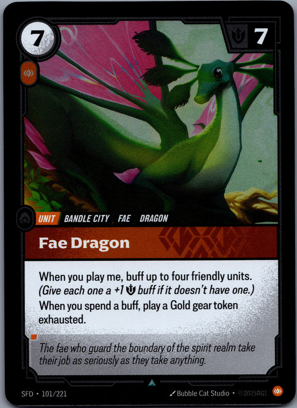 101 Fae Dragon [Foil] Spiritforged Uncommon NM