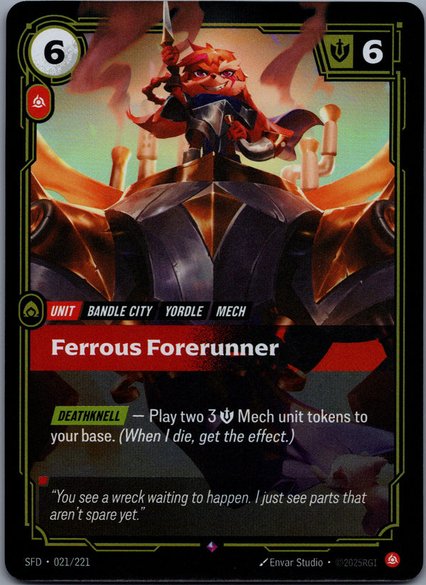021 Ferrous Forerunner [Foil] Spiritforged Rare NM