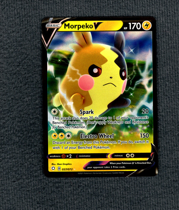 037 Morpeko V Shining Fates Holo Rare V NM