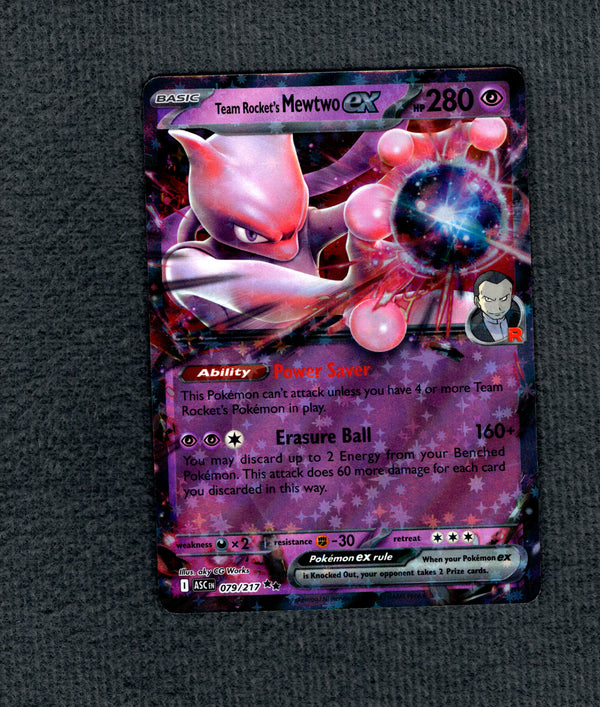 079 Team Rocket's Mewtwo ex Ascended Heroes Double Rare NM