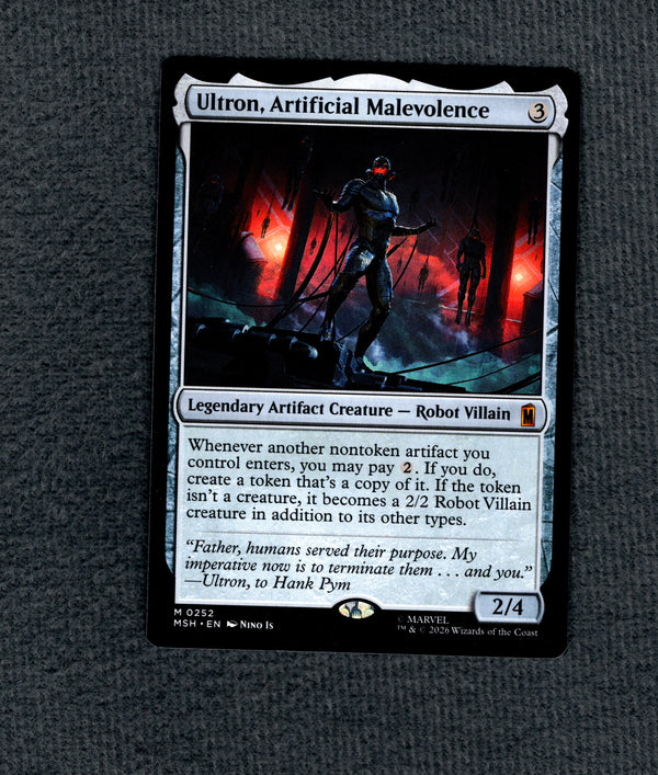 252 Ultron, Artificial Malevolence Marvel Super Heroes Mythic Normal NM