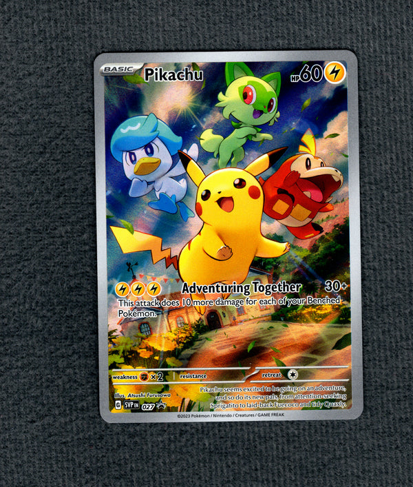 027 Pikachu SV Black Star Promos Promo NM