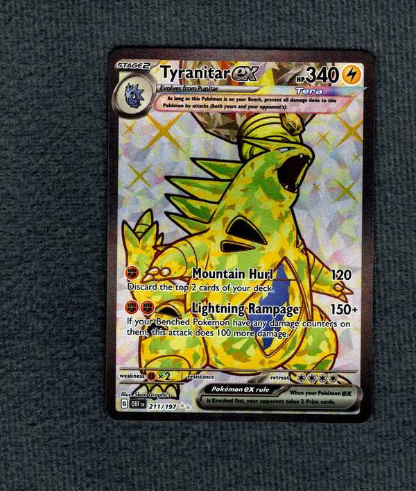 211 Tyranitar ex Obsidian Flames Ultra Rare NM