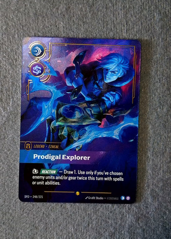 248 Ezreal - Prodigal Explorer Spiritforged Showcase NM
