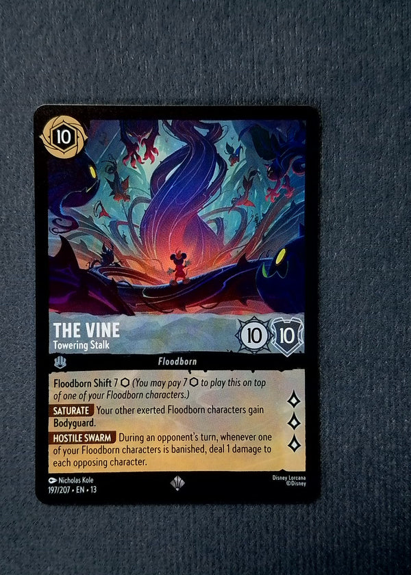 197 The Vine - Towering Stalk Attack of the Vine! Super Rare NM