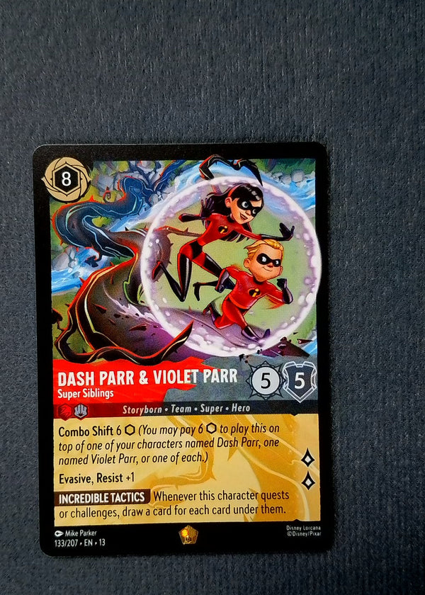 133 Dash Parr & Violet Parr - Super Siblings Attack of the Vine! Legendary NM