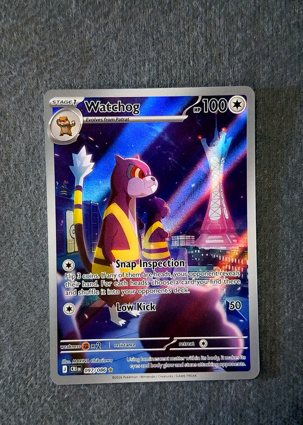 097 Watchog Chaos Rising Illustration Rare NM