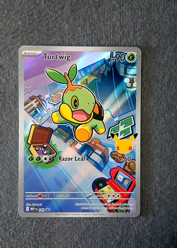 040 Turtwig [30th Anniversary] ME Black Star Promos Promo NM