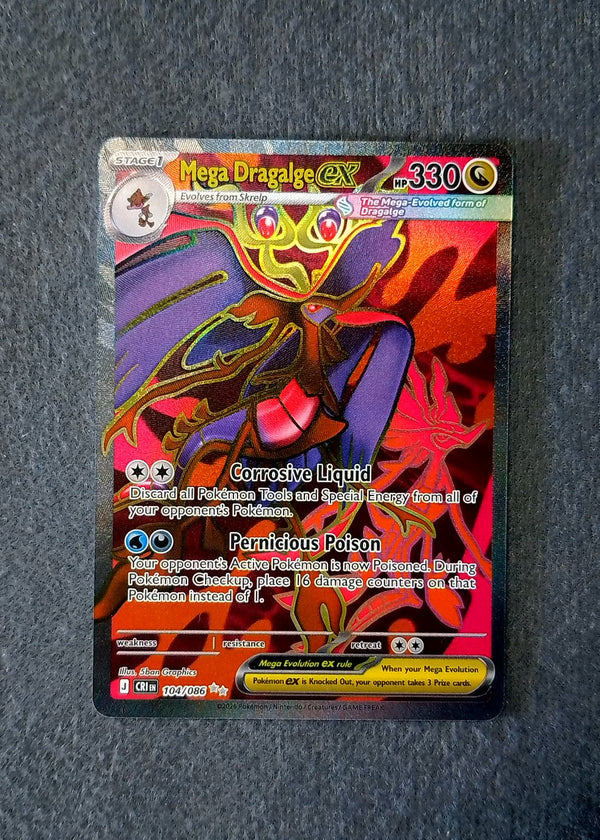 104 Mega Dragalge ex Chaos Rising Ultra Rare NM