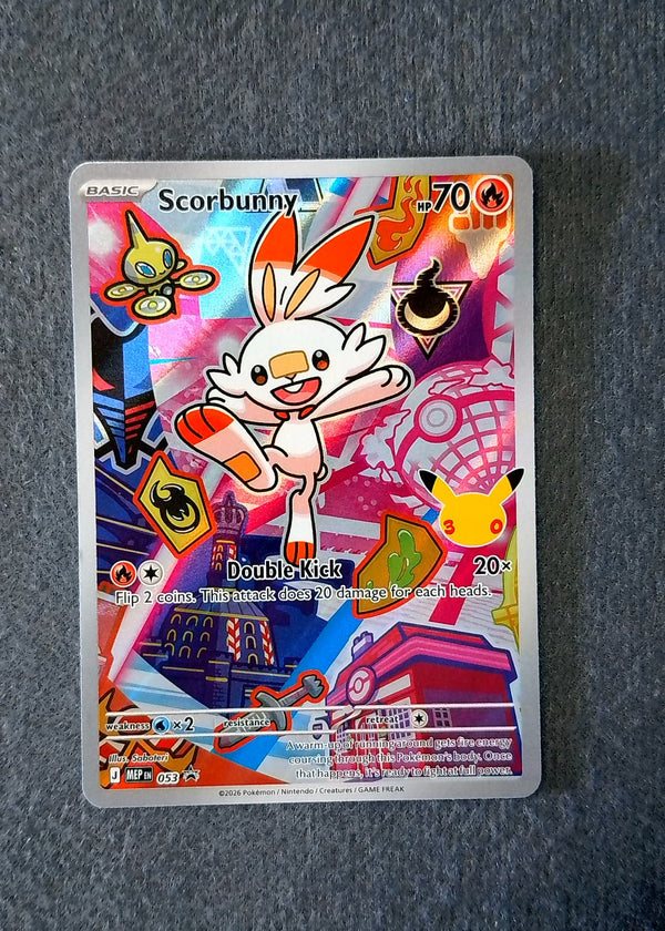053 Scorbunny [30th Anniversary] ME Black Star Promos Promo NM