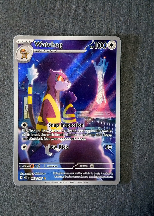 097 Watchog Chaos Rising Illustration Rare NM