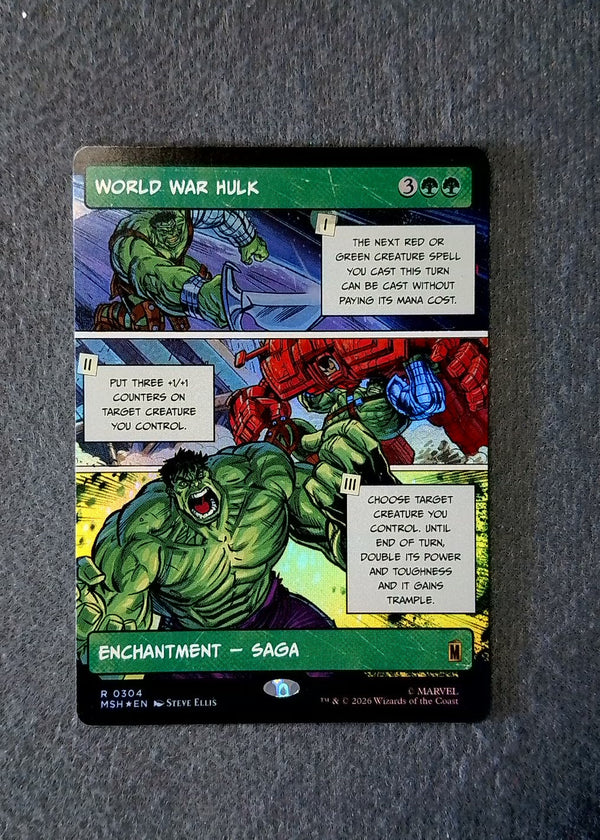 304 World War Hulk [Foil] Marvel Super Heroes Rare Foil NM