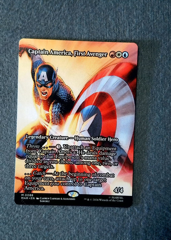 088 Captain America, First Avenger Marvel Universe Mythic Normal NM