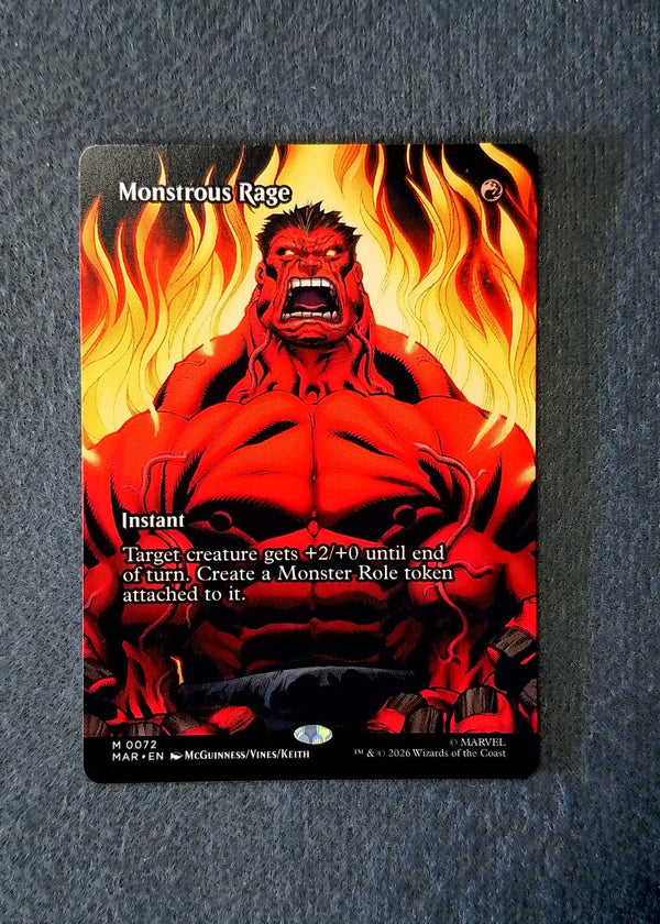 072 Monstrous Rage Marvel Universe Mythic Normal NM