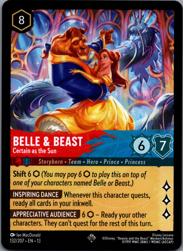 132 Belle & Beast - Certain as the Sun Attack of the Vine! Super Rare NM
