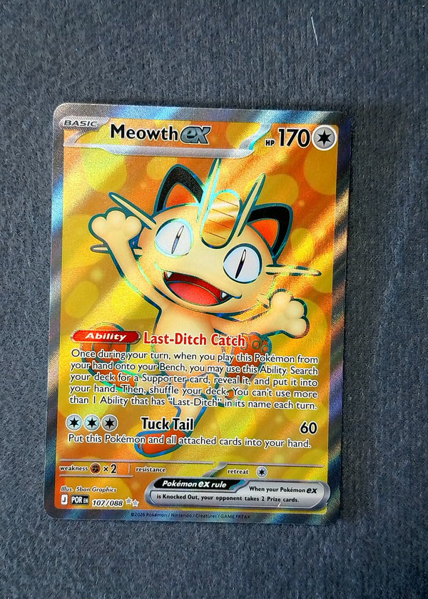 107 Meowth ex Perfect Order Ultra Rare NM