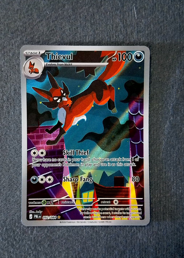 092 Thievul Pitch Black Illustration Rare NM