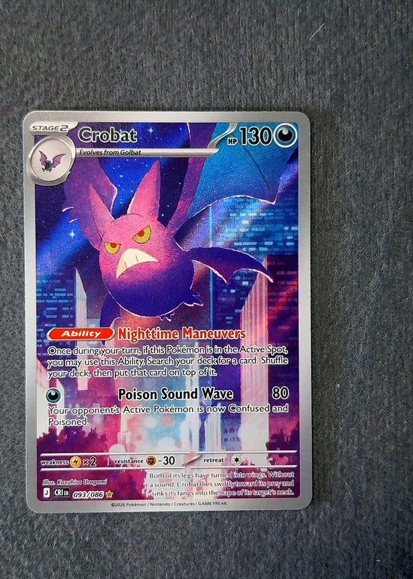 093 Crobat Chaos Rising Illustration Rare NM