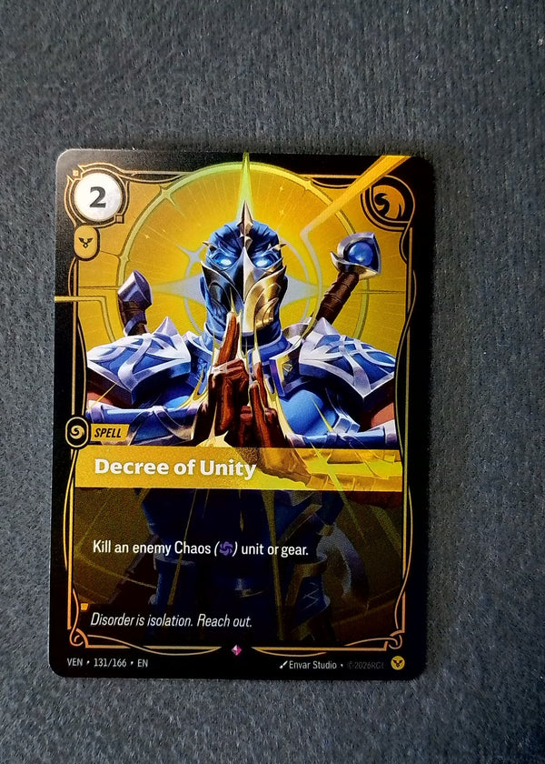 131 Decree of Unity [Foil] Vendetta Rare NM