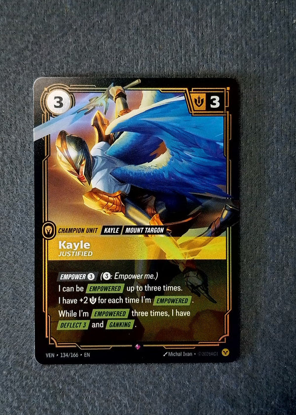 134 Kayle, Justified [Foil] Vendetta Rare NM