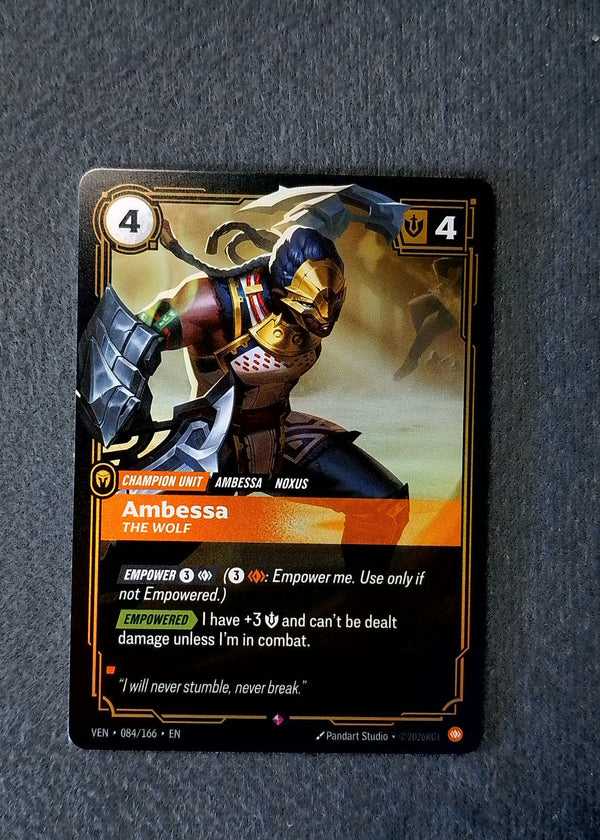 084 Ambessa, The Wolf [Foil] Vendetta Rare NM