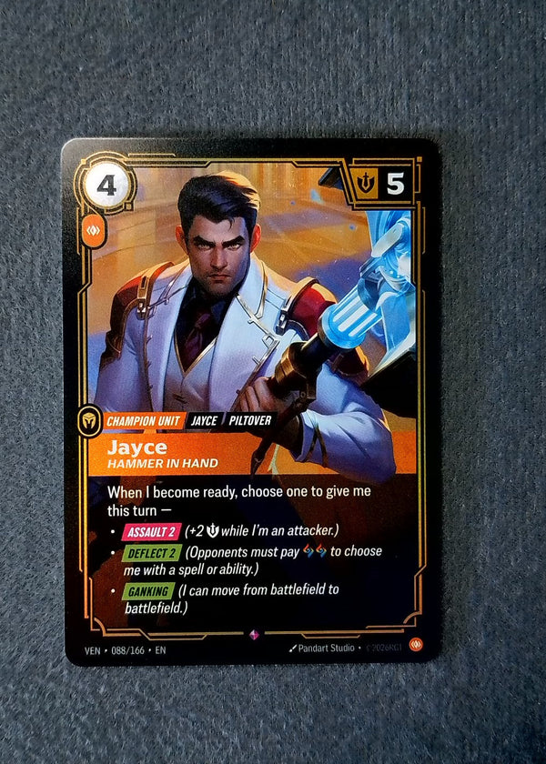 088 Jayce, Hammer in Hand [Foil] Vendetta Rare NM