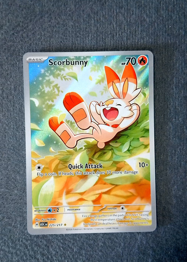 225 Scorbunny Ascended Heroes Illustration Rare NM