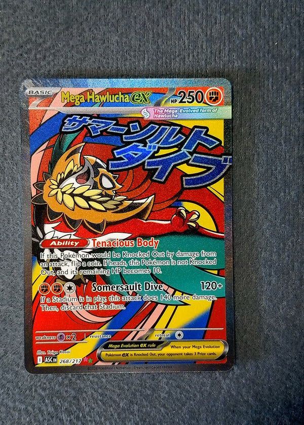 268 Mega Hawlucha ex Ascended Heroes Mega Attack Rare NM