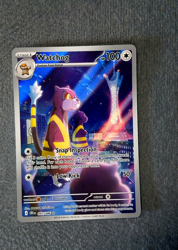 097 Watchog Chaos Rising Illustration Rare NM