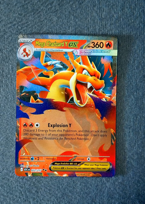 022 Mega Charizard Y ex Ascended Heroes Double Rare NM